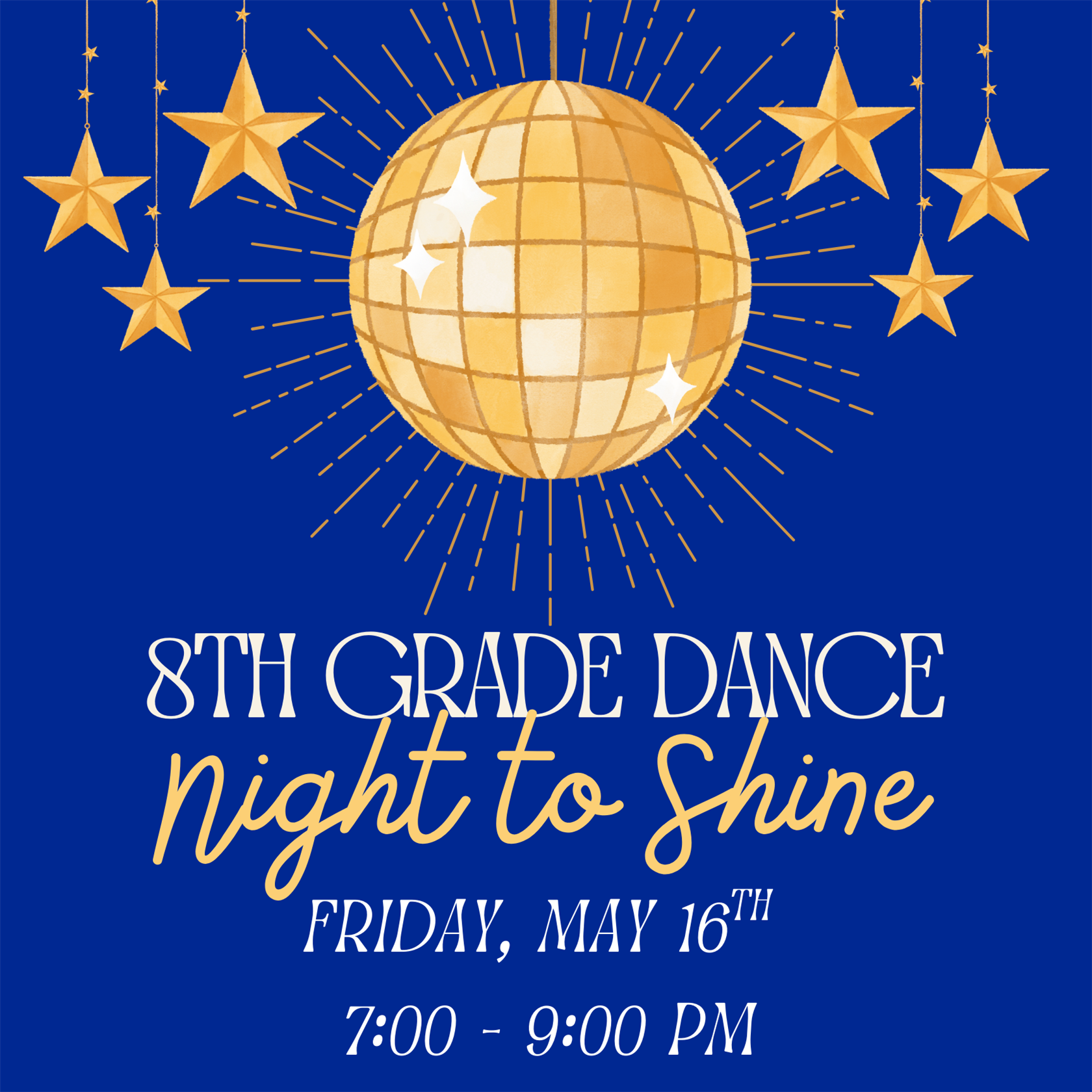 8th grade Dance flyer